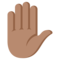 Raised Hand - Medium emoji on Emojione
